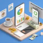 16x9__A_3D_isometric_desktop_scene_sh