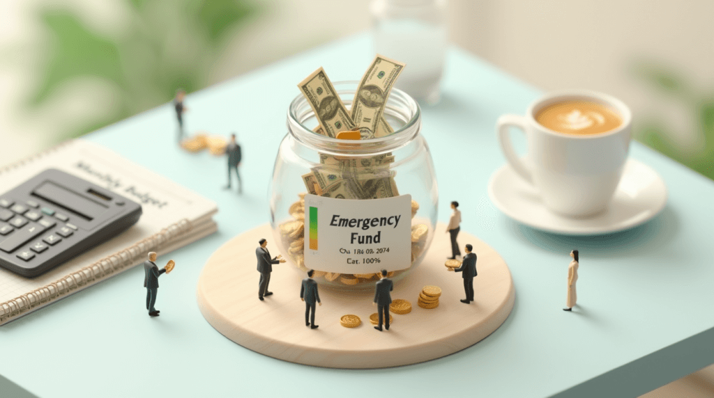 3d_isometric_illustration_of_a_glass_savings_jar_labeled_emergency_fund_on_a_clean_desk_tiny_miniat_i3dvhy97szpmkwfedbkw_3